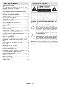 Telefunken D32H265A3D Manuel utilisateur