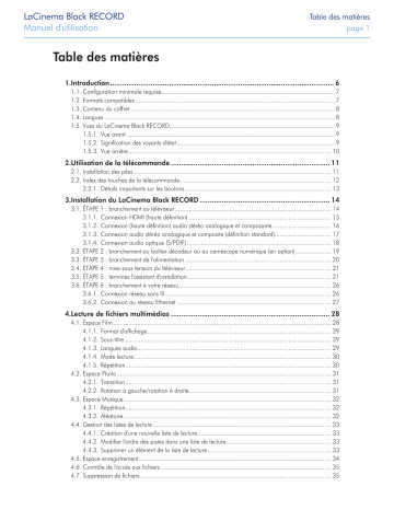 Manuel du propriétaire | LaCie LaCinema Black Record Manuel utilisateur | Fixfr