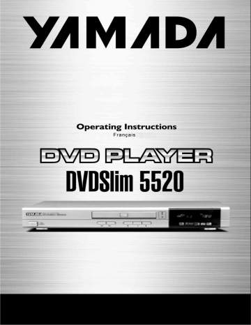 Manuel du propriétaire | YAMADA DVDSLIM-5520 Manuel utilisateur | Fixfr