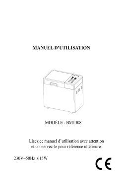 ROBUSTA BAKER II Manuel utilisateur