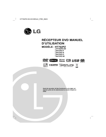 LG HT762PZ-D0 Manuel du propriétaire | Fixfr