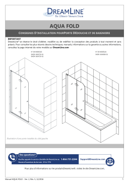 DreamLine SHDR-3634720-01 Shower Door Guide d'installation