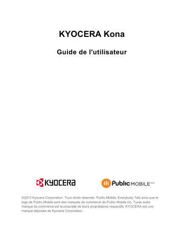S2150 public mobile | KYOCERA Kona public mobile Mode d'emploi | Fixfr