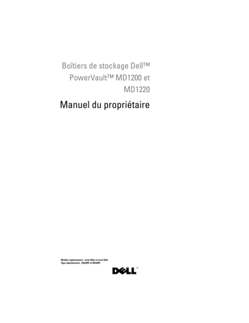 Dell PowerVault MD1200 storage Manuel du propriétaire | Fixfr