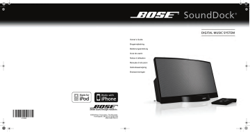 Manuel du propriétaire | Bose SoundDock Manuel utilisateur | Fixfr