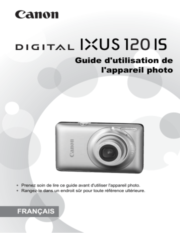 Mode d'emploi | Canon IXUS 120 IS Manuel utilisateur | Fixfr