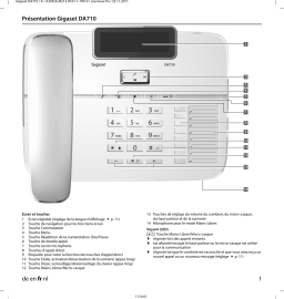 Siemens Gigaset DA710 Manuel utilisateur