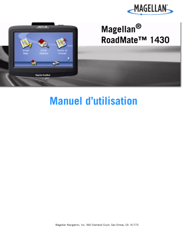 Manuel du propriétaire | Magellan RoadMate 1430 Manuel utilisateur | Fixfr