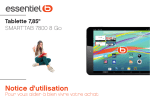 Essentiel b Smart Tab 7800 : Aide IA et T&eacute;l&eacute;chargement PDF