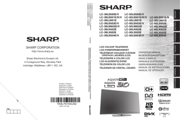 Manuel du propriétaire | Sharp AQUOS 32 Manuel utilisateur | Fixfr