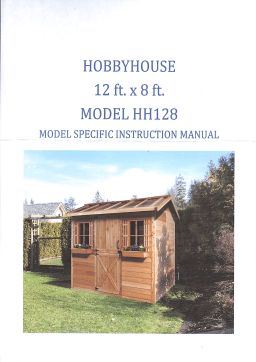 Cedarshed HH128 Hobbyhouse 13 ft. x 8 ft 9 in. Western Red Cedar Garden Shed Guide d'installation