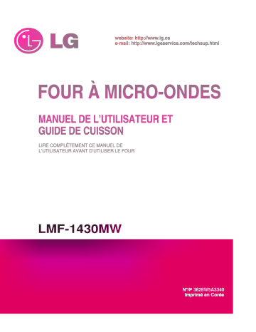LG MS-1443ASV Manuel du propriétaire | Fixfr