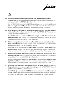 Jura IMPRESSA XJ6 Professional - Type 684 Manuel utilisateur