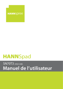 Hannspree HannsPad SN70T3 Manuel utilisateur