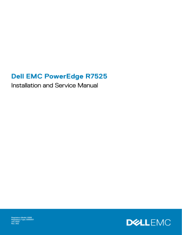Dell PowerEdge R7525 server Manuel du propriétaire | Fixfr