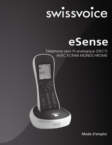 SwissVoice eSense Mono Manuel utilisateur | Fixfr