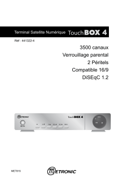 Metronic TERMINAL NUMERIQUE TOUCHBOX 4 Manuel utilisateur