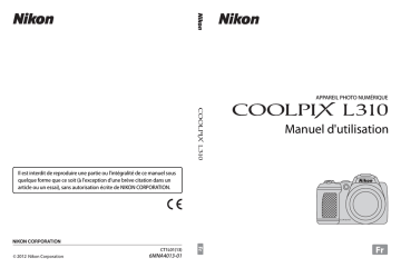 Mode d'emploi | Nikon Coolpix L310 Manuel utilisateur | Fixfr