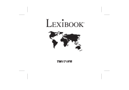 Lexibook TM171 FR Manuel utilisateur