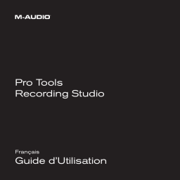 M-Audio PRO TOOLS RECORDING STUDIO Manuel utilisateur