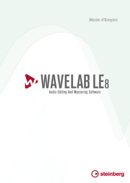 Steinberg Wavelab LE 8 Manuel utilisateur