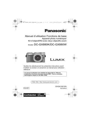 Panasonic DC GX880 Manuel utilisateur | Fixfr