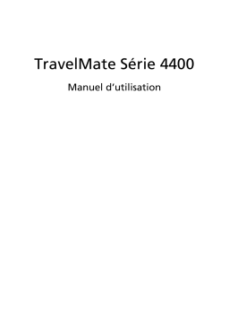 Acer TRAVELMATE-4400 Manuel utilisateur