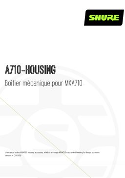Shure A710-HOUSING Mechanical Housing for MXA710 Mode d'emploi