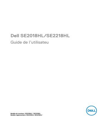 Dell SE2218HL electronics accessory Manuel utilisateur | Fixfr