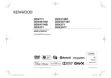 Manuel du propriétaire | Kenwood DDX2071 Manuel utilisateur | Fixfr