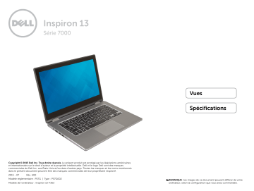 Dell Inspiron 7353 2-in-1 laptop spécification | Fixfr