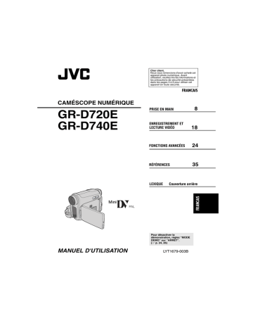 GR D720E | JVC GR D740E Manuel utilisateur | Fixfr