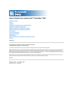 Dell PowerEdge 6400 server Manuel utilisateur