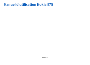 Mode d'emploi | Microsoft E75 Manuel utilisateur | Fixfr