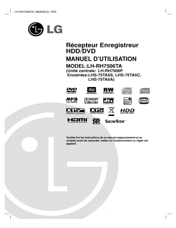 LG LH-RH7506TA Manuel du propriétaire | Fixfr