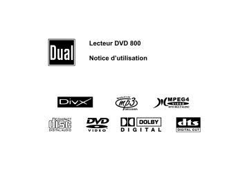 Manuel du propriétaire | Dual DVD 800 Manuel utilisateur | Fixfr