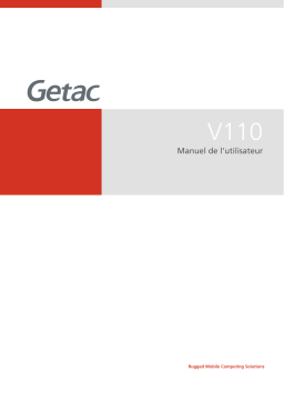 Getac V110G5(52621501XXXX) Notebook Manuel utilisateur