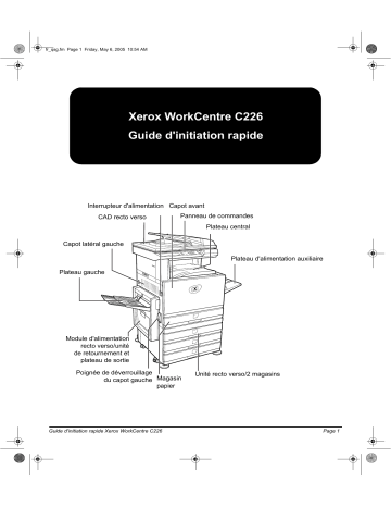 Xerox C226 WorkCentre Guide d'installation | Fixfr