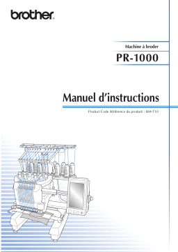 Brother PR-1000 Manuel utilisateur