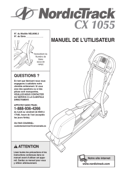 NordicTrack CX 1055 Manuel utilisateur