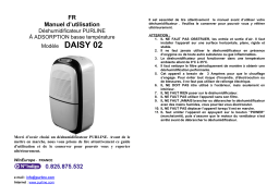 PUR LINE DAISY 02 Manuel utilisateur