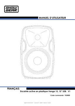 DAP Audio 925000 Showgear Venga 15 Manuel utilisateur