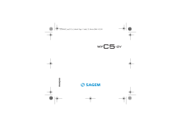 Sagem MYC5-V2 Manuel utilisateur