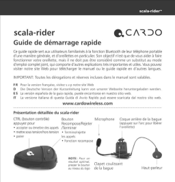 Cardo SCALA-RIDER Manuel utilisateur