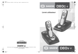 Sagem D80C Manuel utilisateur