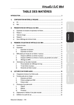 Hercules VIRTUALDJ DJC MK4 Manuel utilisateur