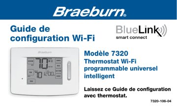 Guide d'installation | Braeburn 7320 BlueLink Smart Wi-Fi Universal Touchscreen Thermostat Manuel utilisateur | Fixfr