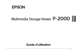 Epson P-2000 Manuel utilisateur