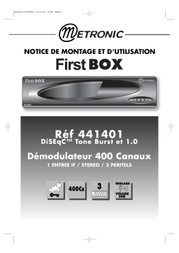 Metronic DEMODULATEUR ANALOGIQUE FIRST BOX Manuel utilisateur