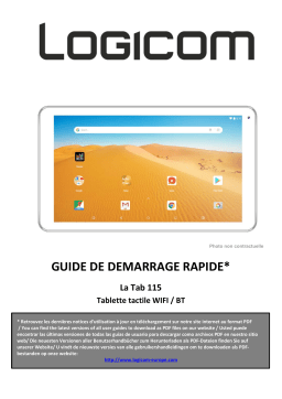 Logicom La Tab 115 Manuel utilisateur